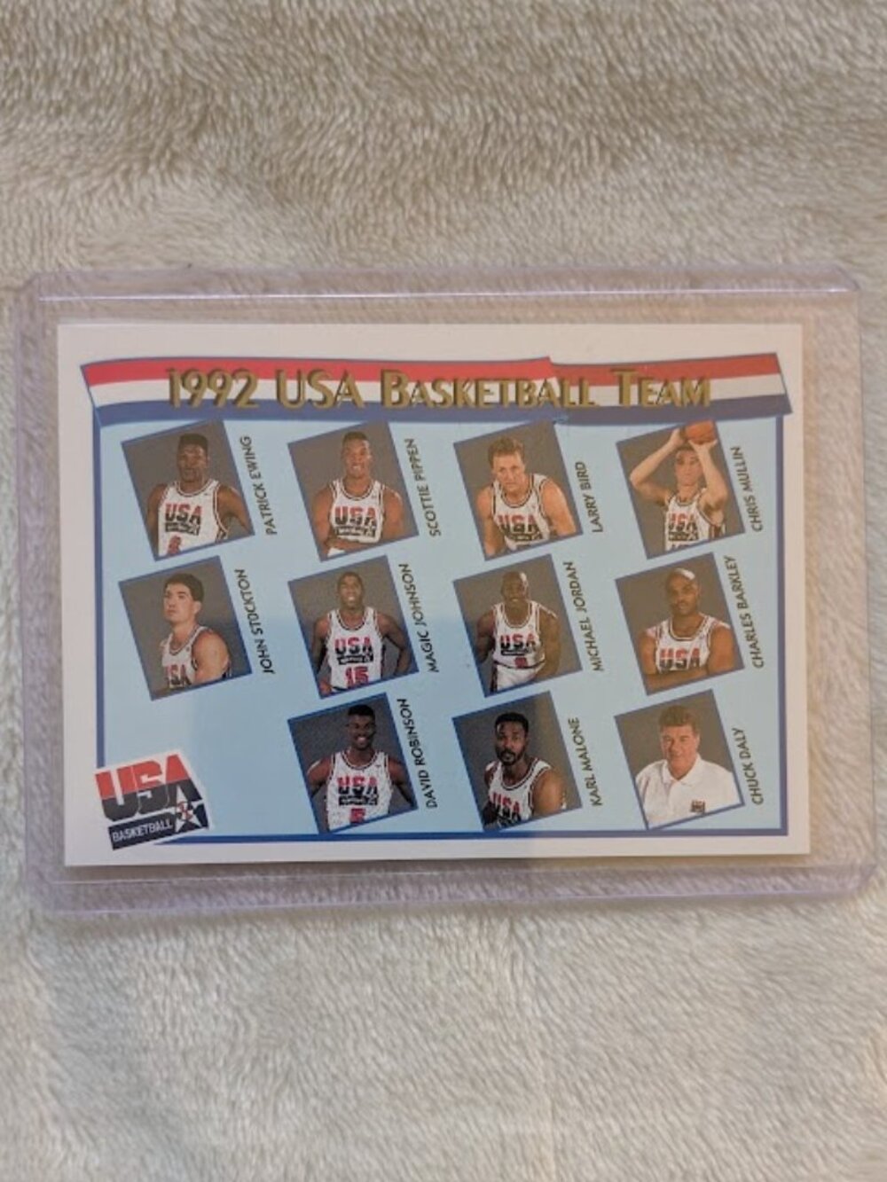 O1 1991 NBA HOOPS 1992 USA Basketball Team (Jordan, Bird, Malone, Pippen, etc.)